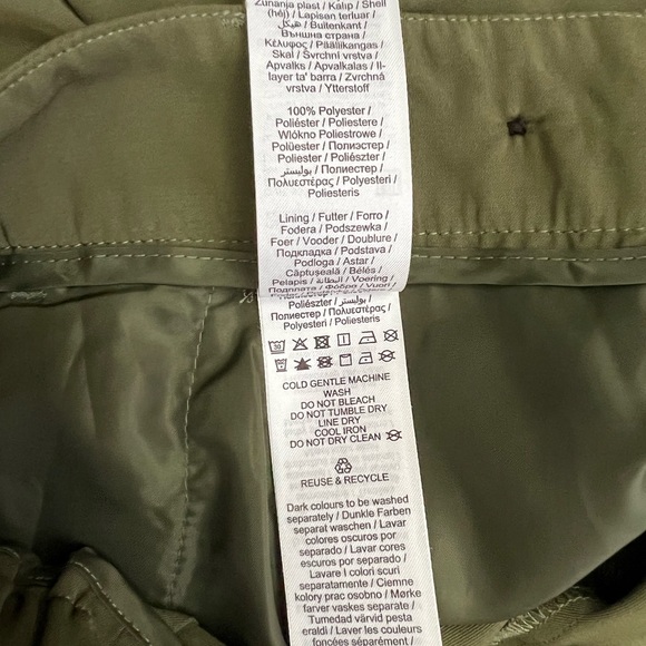 Vero Moda Tall Wide Leg Pants in Green size S(6) - Picture 8 of 10